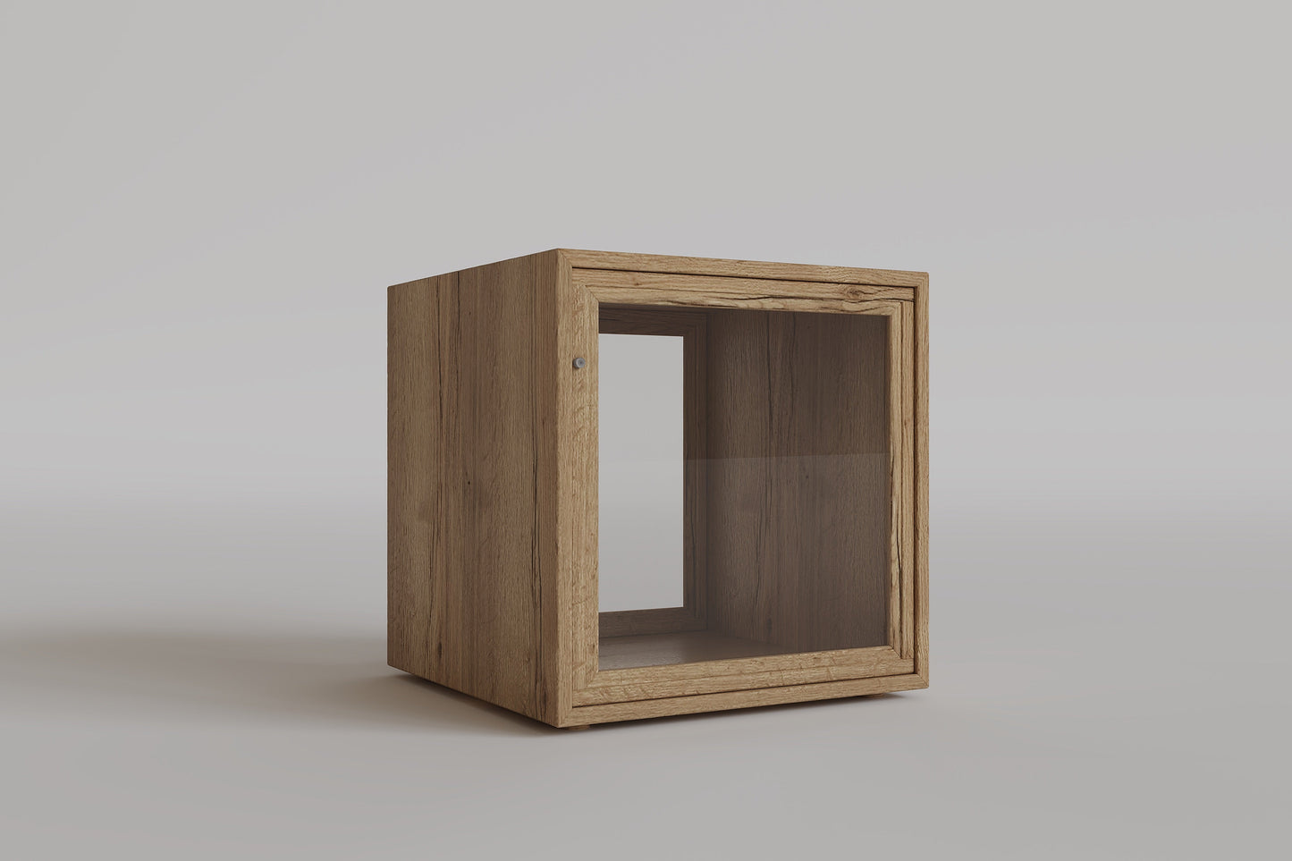 Glass Cubic Cabinet