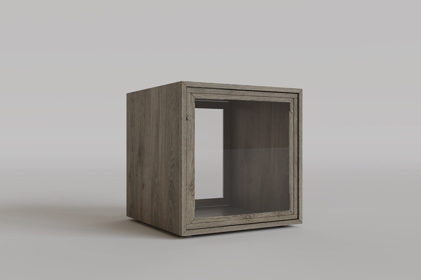 Glass Cubic Cabinet