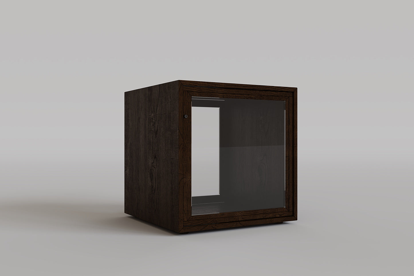 Glass Cubic Cabinet