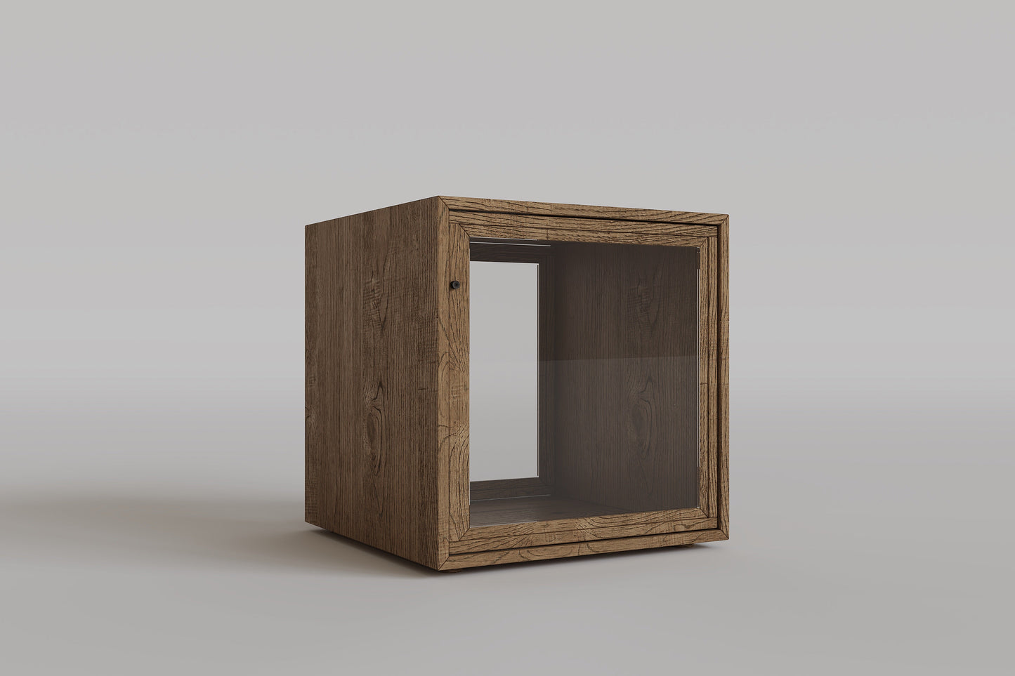 Glass Cubic Cabinet